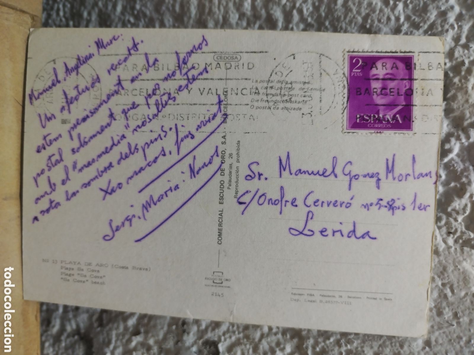 Sellos: POSTAL CON SELLO a&ntilde;o 1973 - Foto 2