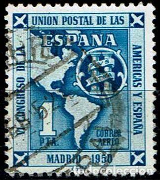 Sellos: ESPA&Ntilde;A 1951 - EDIFIL 1091 - USADO - Foto 1