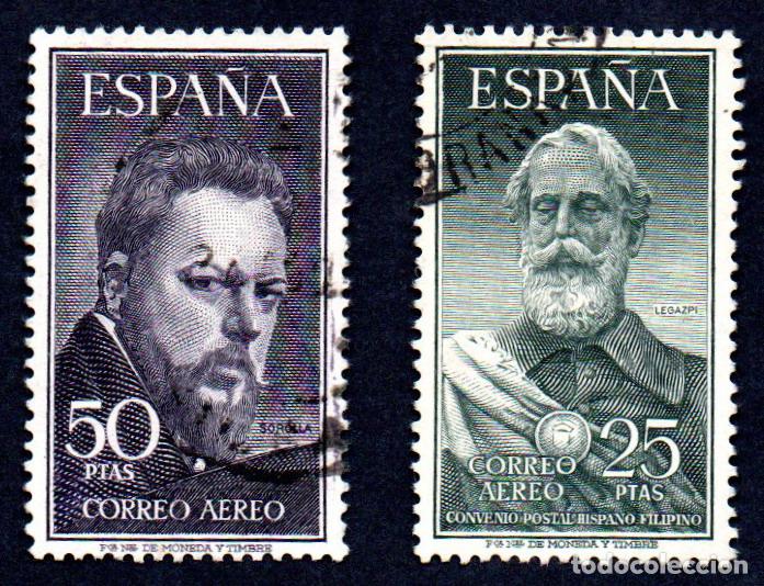 Sellos: 1124/25 - Legazpi y Sorolla 1953 (Usado) - Foto 1