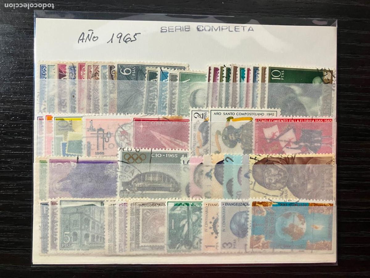 Sellos: Sellos Nuevos Espa&ntilde;a A&ntilde;o 1965 completo - Foto 1