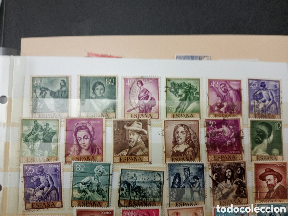 Sellos: Lote sellos pintura de los 60 - Foto 2