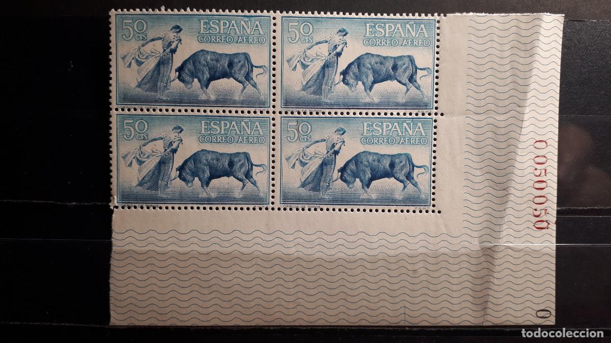 Sellos: ESPA&Ntilde;A A&ntilde;o 1960 * * EDIFIL. - 1267. BLOQUE DE 4. - Foto 1
