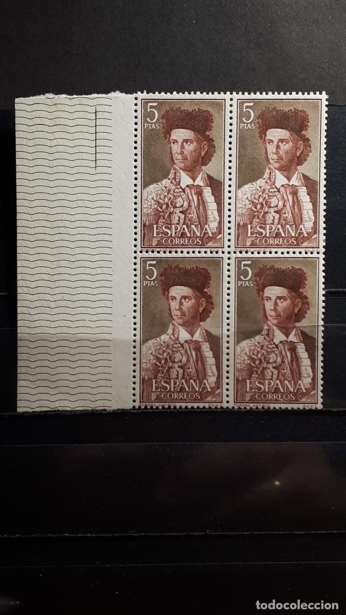 Sellos: ESPA&Ntilde;A A&ntilde;o 1960 * * EDIFIL. - 1265. BLOQUE DE 4. - Foto 1
