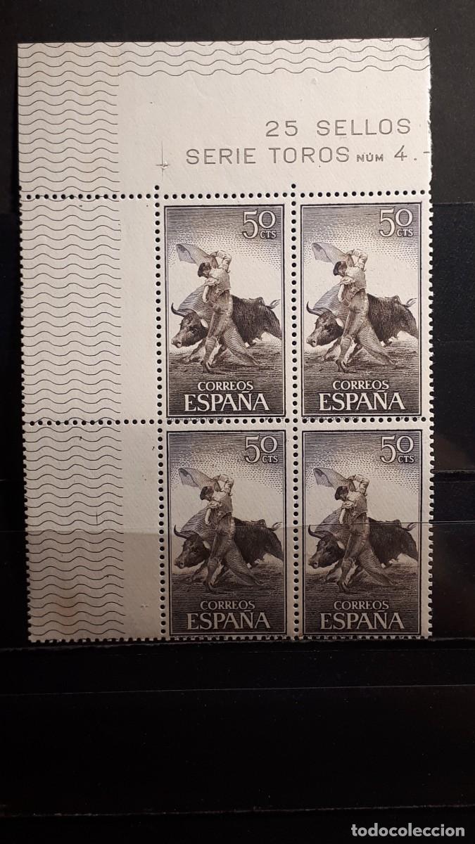 Sellos: ESPA&Ntilde;A A&ntilde;o 1960 * * EDIFIL. - 1258. BLOQUE DE 4. - Foto 1