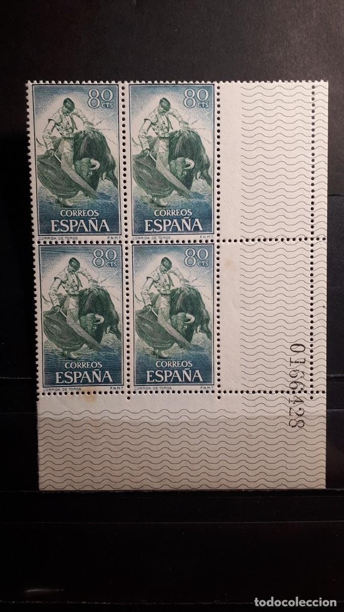 Sellos: ESPA&Ntilde;A A&ntilde;o 1960 * * EDIFIL. - 1260. BLOQUE DE 4. - Foto 1