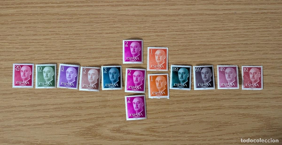 Sellos: Lote 14 sellos variados de Franco - Foto 1