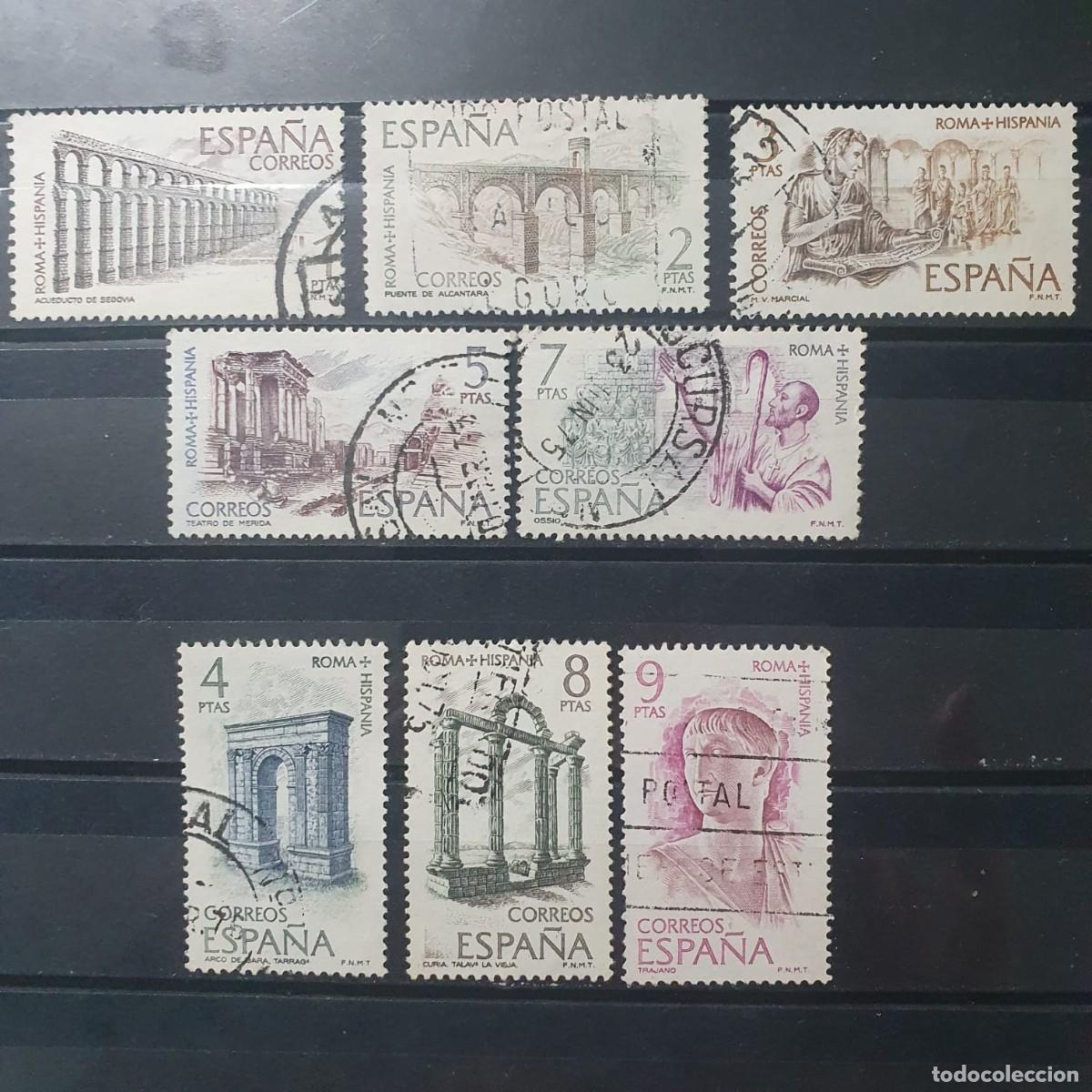 Stamps: SERIE COMPLETA EDIFIL 2184 A 2191 ROMA - HISPANIA ESPA&Ntilde;A 1974