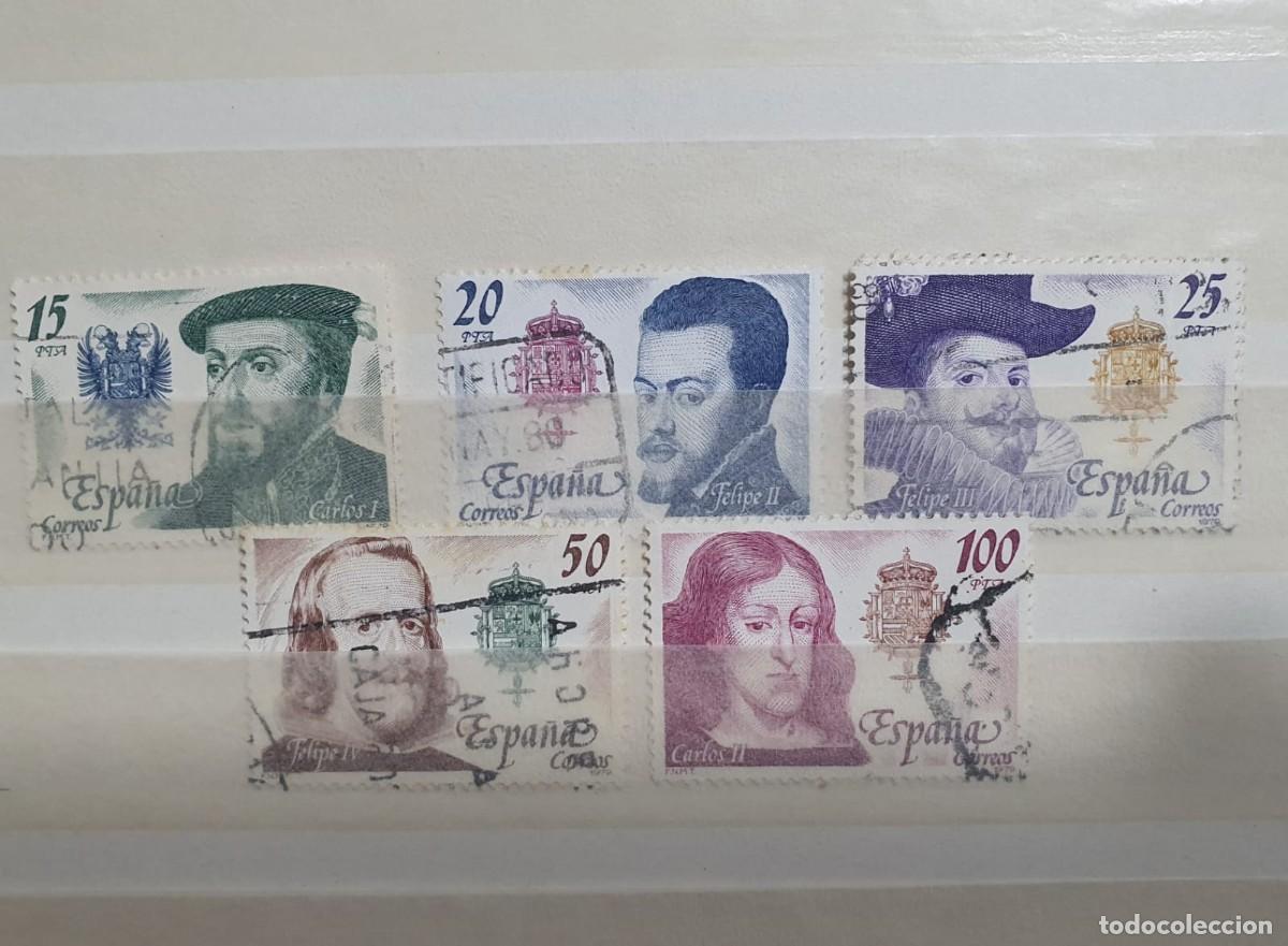Francobolli: SERIE COMPLETA EDIFIL 2552 a 2556 USADOS REYES CASA AUSTRIA ESPA&Ntilde;A 1979