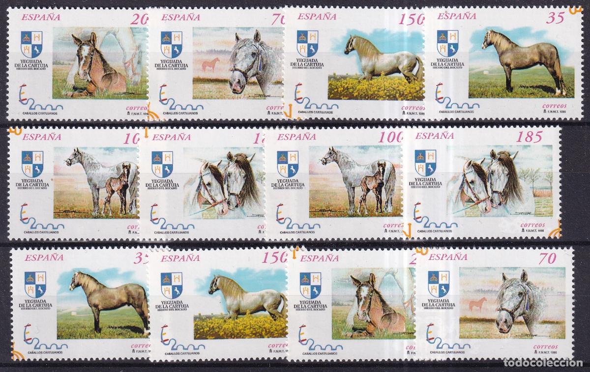 Stamps: Sellos del minipliego 62 del a&ntilde;o 1998 en nuevo sin fijasello