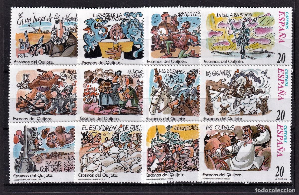 Stamps: Sellos del minipliego 61A del a&ntilde;o 1998 en nuevo sin fijasello