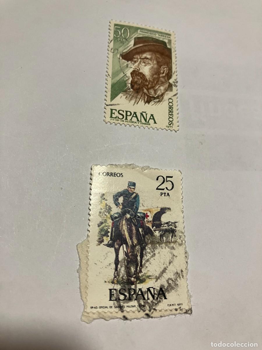 Sellos: 2 sellos de Espa&ntilde;a de 25 y 50 pesetas - Foto 2