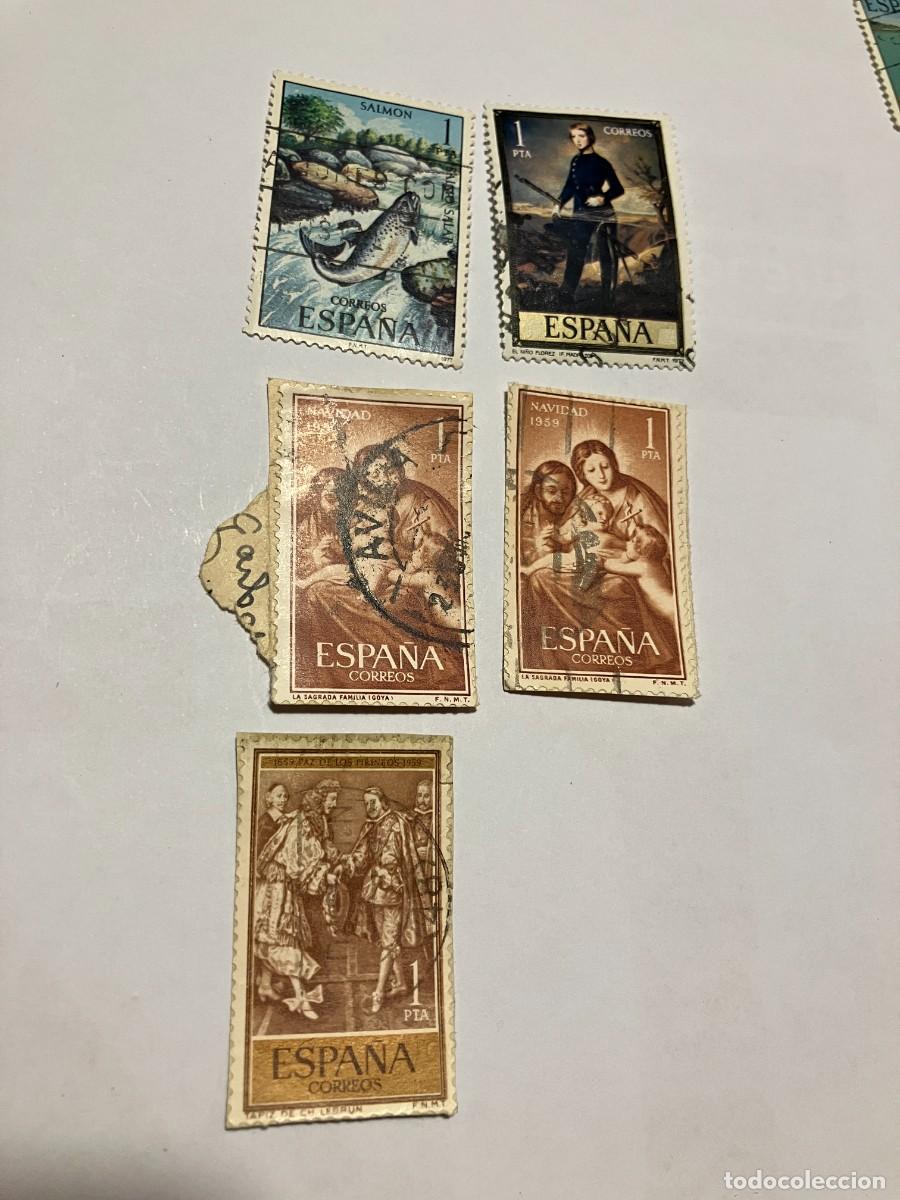 Sellos: 5 sellos de Espa&ntilde;a de 1 peseta - Foto 2