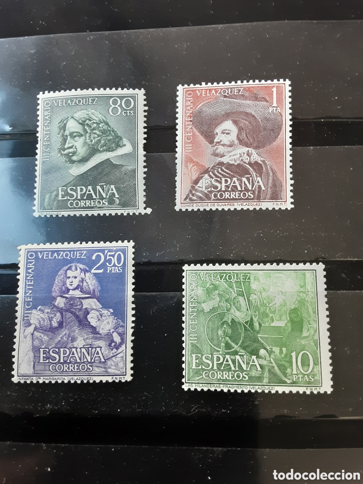 Sellos: A&ntilde;o 1961. III Centenario de la muerte de Velazquez - Foto 1