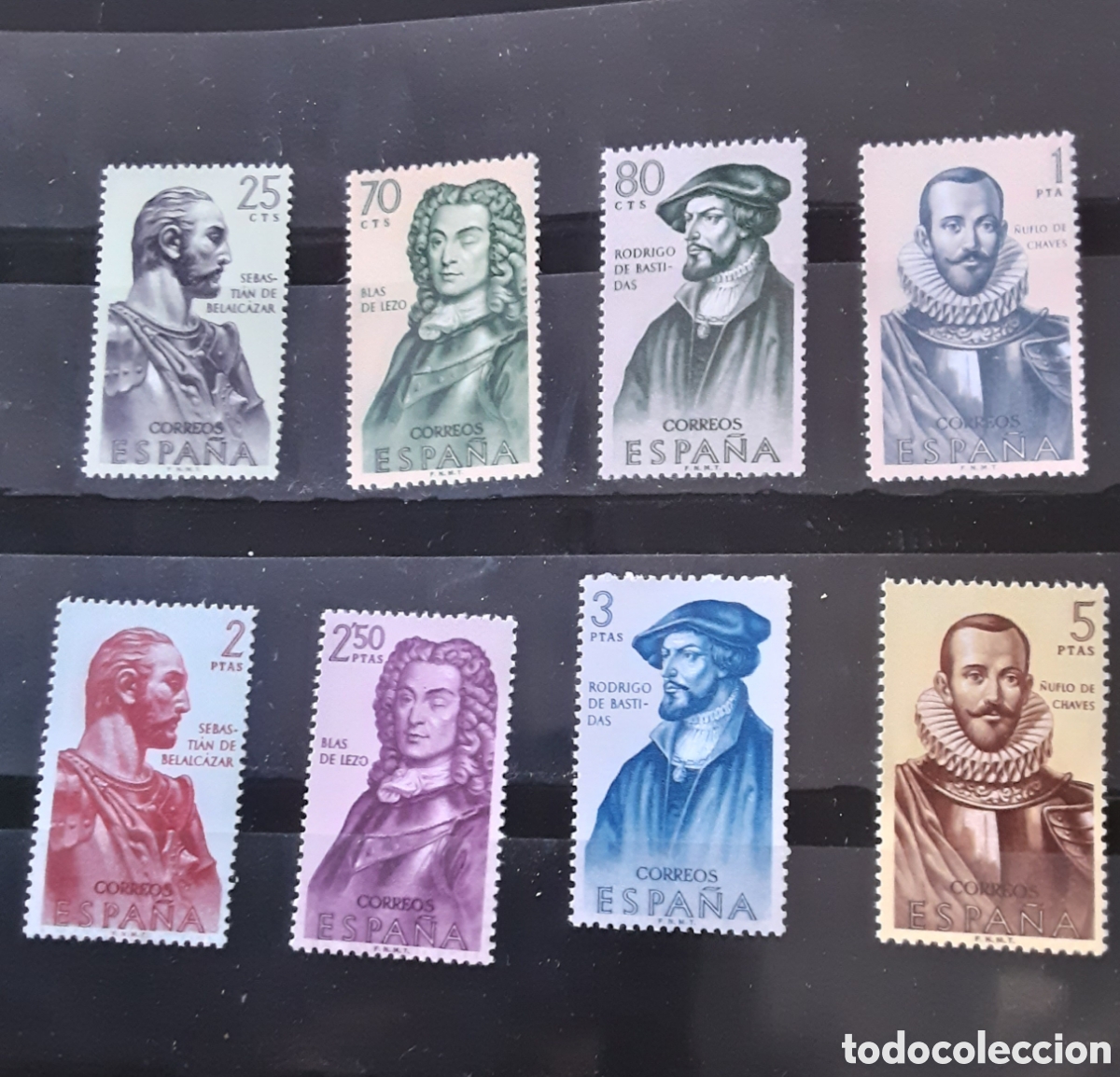 Sellos: A&ntilde;o 1961. Forjadores de Am&eacute;rica - Foto 1