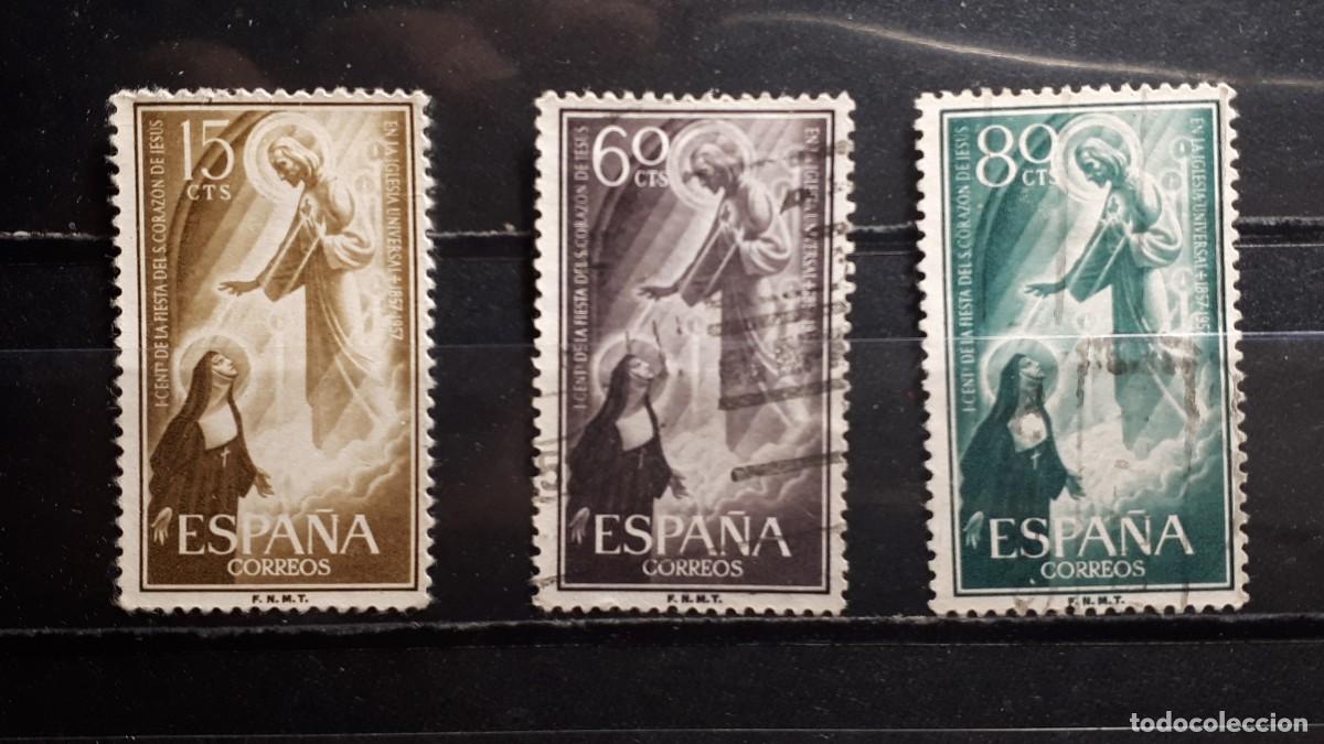 Sellos: ESPA&Ntilde;A. A&Ntilde;O 1957. &deg;. EDIFIL 1206/8 - Foto 1