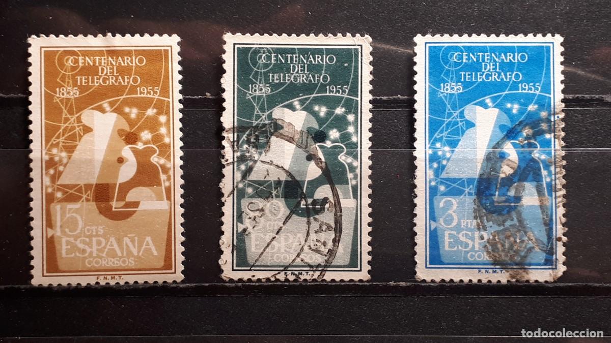 Sellos: ESPA&Ntilde;A. A&Ntilde;O 1955. &deg;. EDIFIL 1180/2 - Foto 1