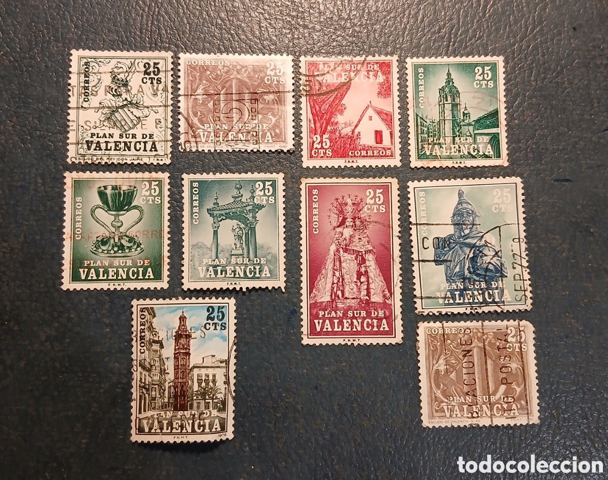 Sellos: 10 sellos Correos, Plan Sur de Valencia - Foto 1