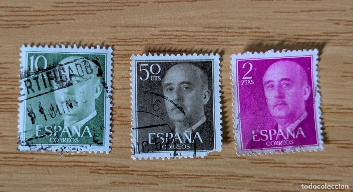 Sellos: Lote 3 sellos usados de Franco - Foto 1