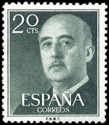 Sellos: ESPA&Ntilde;A SEGUNDO CENTENARIO SUELTO 1145 ** 20 C VERDE BRONCE - Foto 1