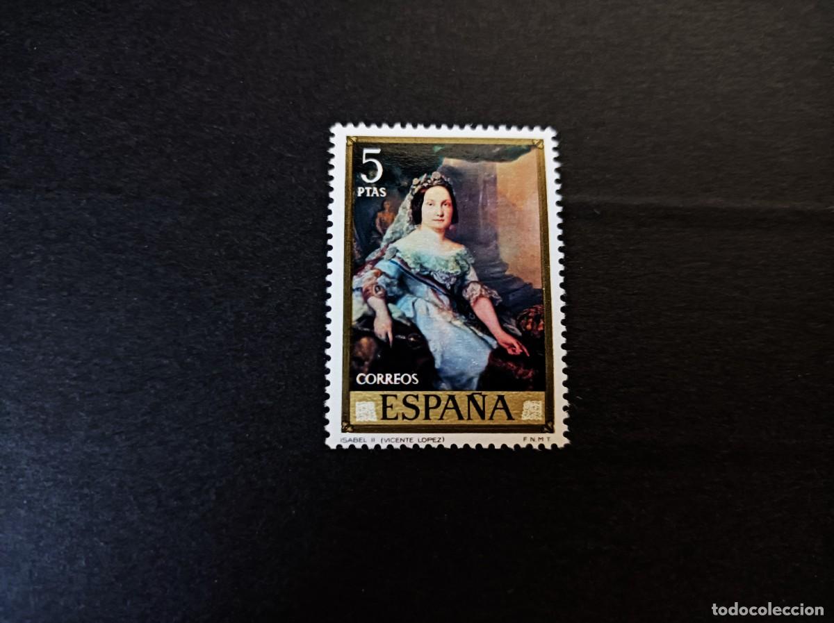 Sellos: Sello nuevo. Vicente Lopez Porta&ntilde;a. Isabel II. 29 de Septiembre de 1973. Edifil 2150.