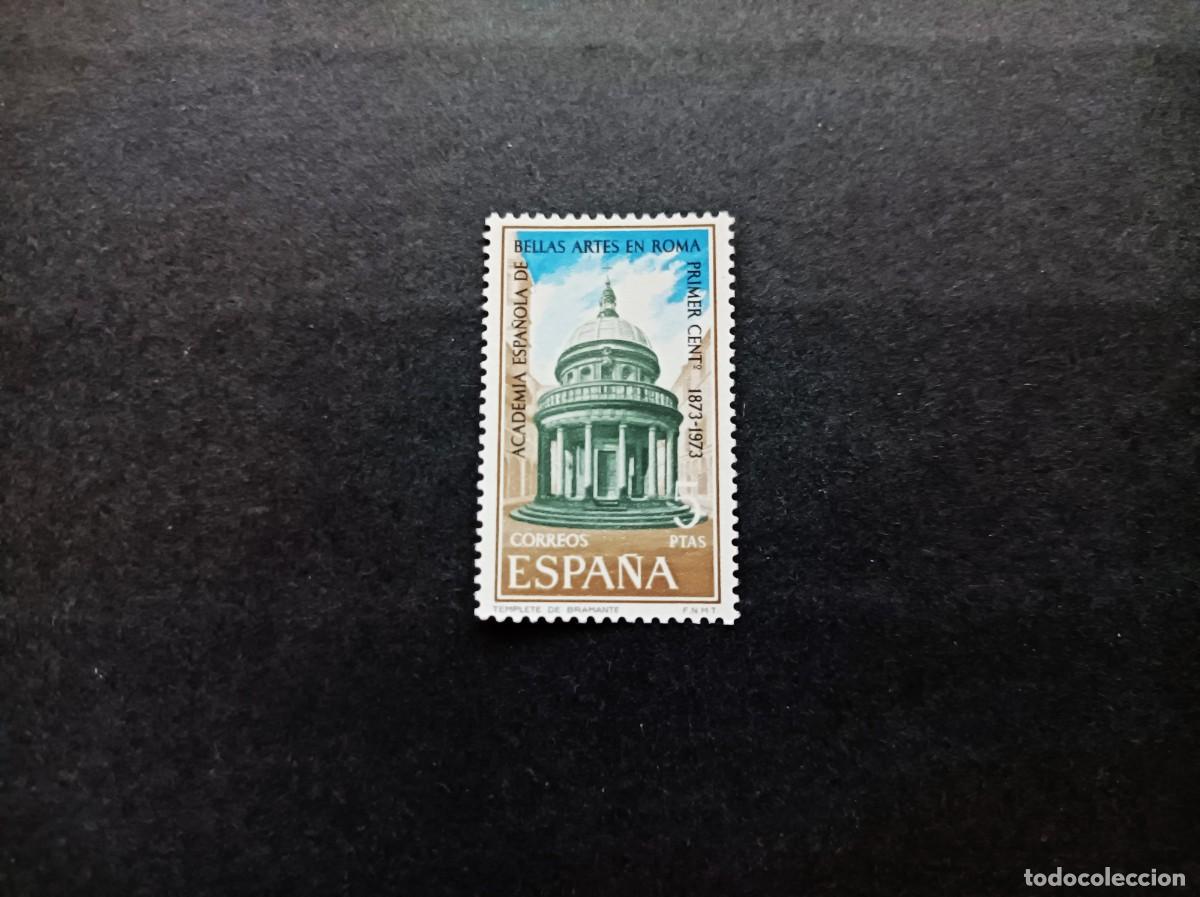 Selos: Sello nuevo. I Centenario Academia Espa&ntilde;ola Bellas Artes Roma. 4 junio 1974. Edifil 2183.