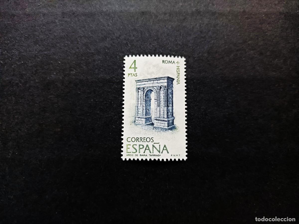 Selos: Sello nuevo. Roma-Hispania. Arco de Bar&aacute;. 25 de junio de 1974. Edifil 2187.