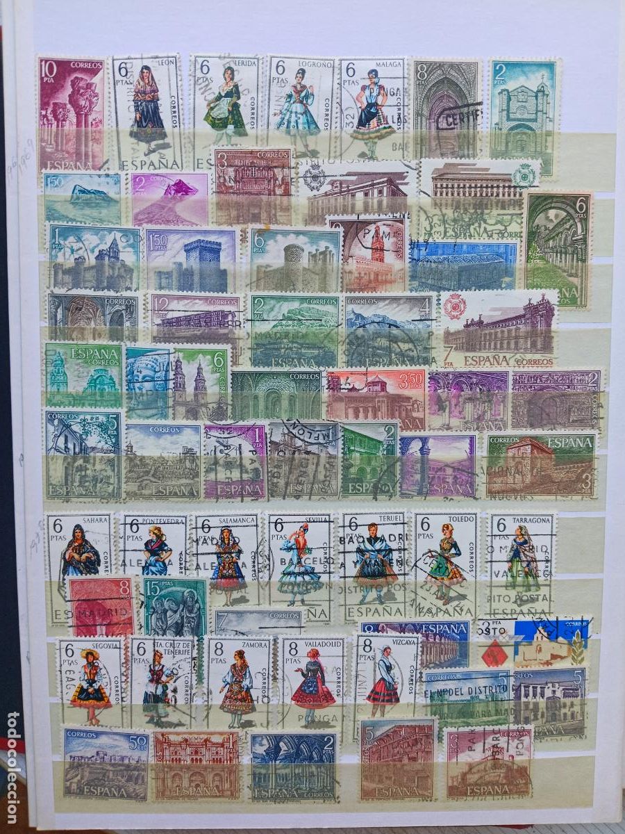 Sellos: 61 sellos usados. Espa&ntilde;a - Foto 1
