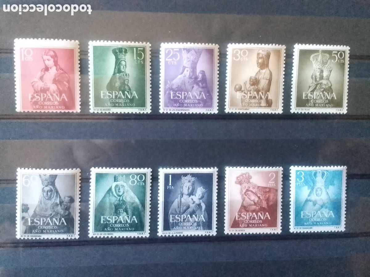 Sellos: A&ntilde;o Mariano 1954 (Edifil 1130 / 41) - Foto 1