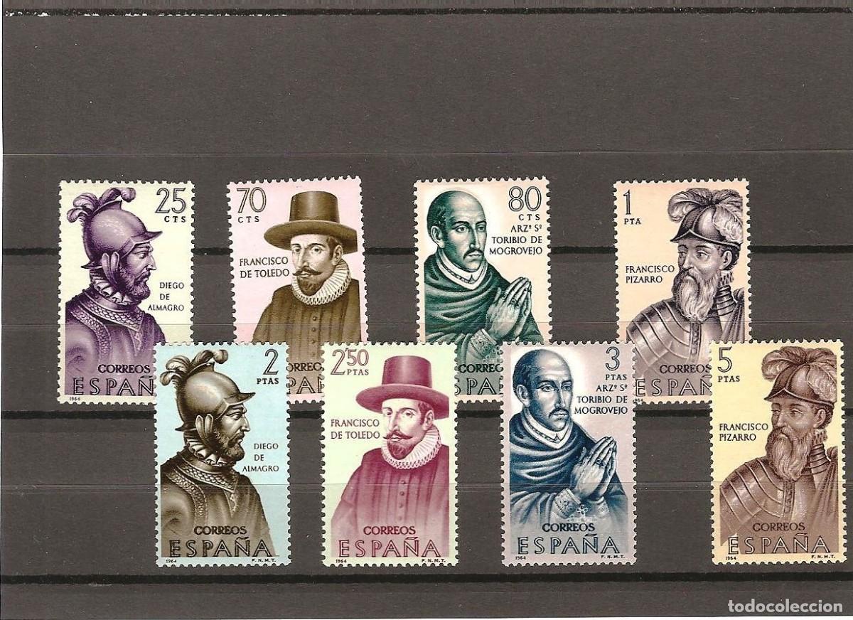 Sellos: Sellos de Espa&ntilde;a A&ntilde;o 1964 Forjadores de Am&eacute;rica sellos nuevos** N&ordm; Edifil 1622/29