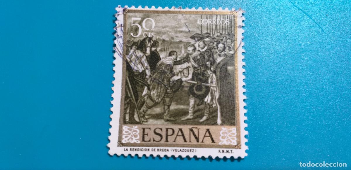 Sellos: Usado. A&ntilde;o 1959. Edifil 1240. PINTURA DE DIEGO VELAZQUEZ. LA RENDICION DE BREDA