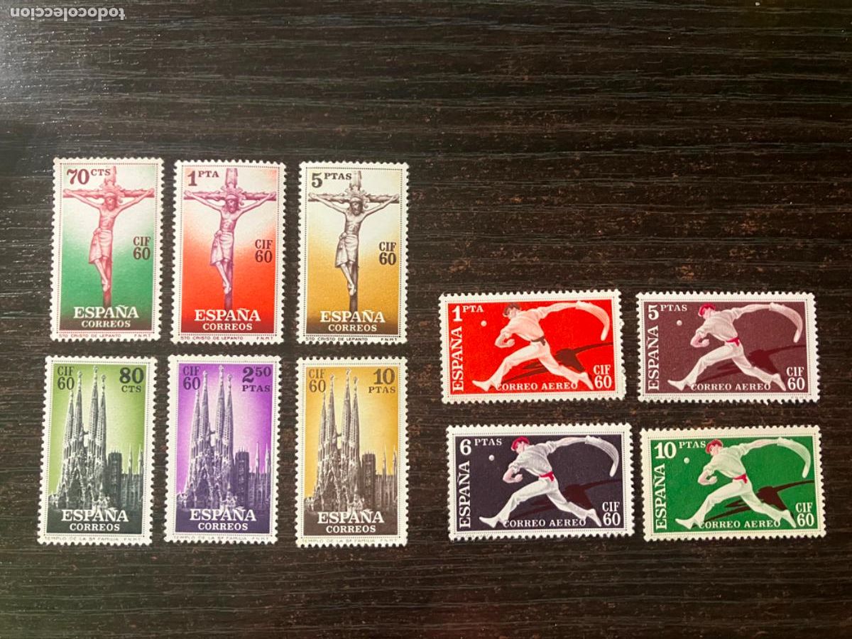 Sellos: Sellos nuevos Espa&ntilde;a - Congreso Internacional Filatelia CIF - 1960 - Edifil 1280 1289