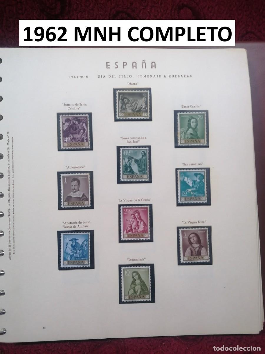 Sellos: SELLOS ESPA&Ntilde;A 1962 MNH A&Ntilde;O COMPLETO