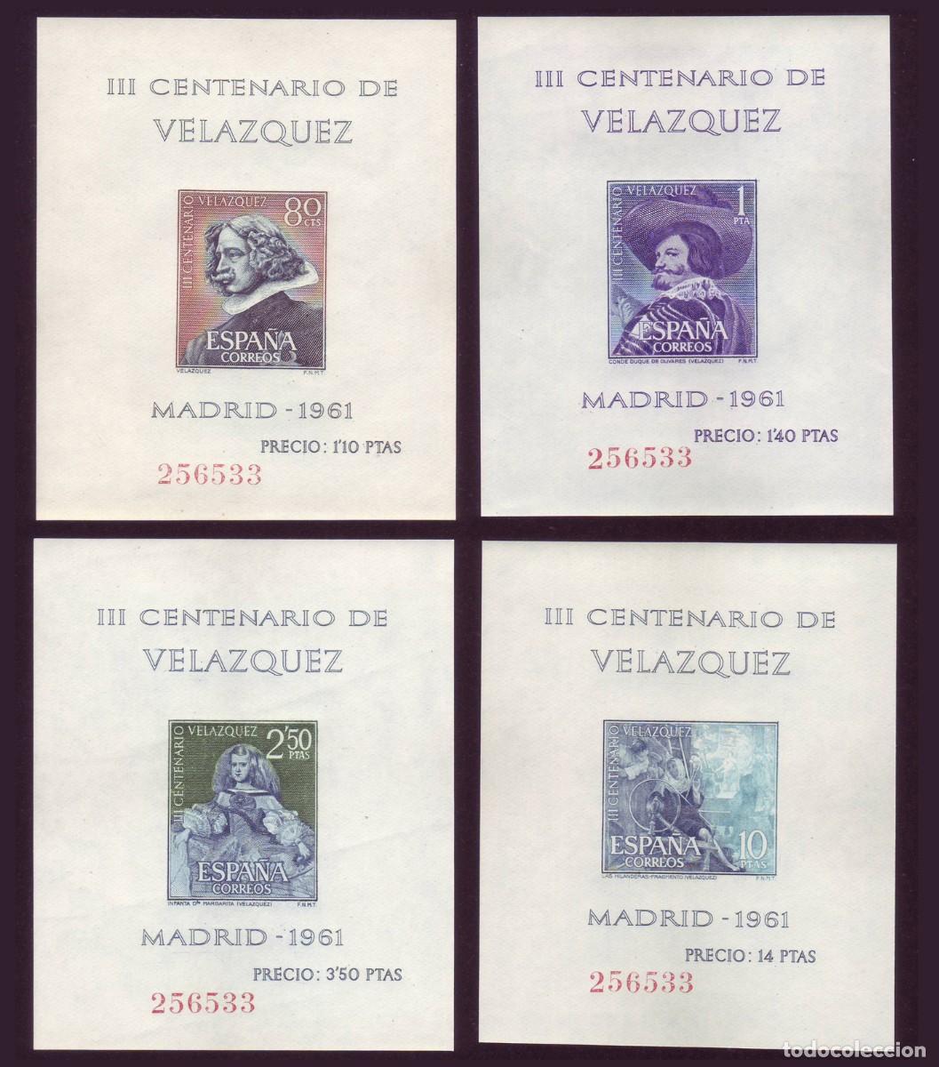 Stamps: III C&ordm; MUERTE VEL&Aacute;ZQUEZ, 1961 | #256533 (misma numeraci&oacute;n) | Edifil 1344/7 MNH **