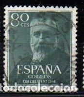 Sellos: SELLO DE ESPA&Ntilde;A A&Ntilde;O 1954 MENENDEZ PELAYO USADO EDIFIL N&ordm; 1142
