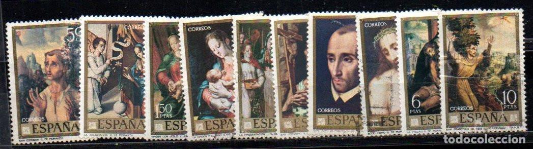 Sellos: SERIE SELLOS ESPA&Ntilde;A A&Ntilde;O 1970 PINTOR MORALES USADOS 1963-73