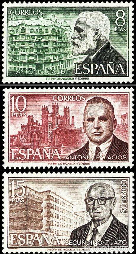 Sellos: SERIE SELLOS ESPA&Ntilde;A A&Ntilde;O 1975 PERSONAJES USADOS EDIFIL N&ordm; 2241-43