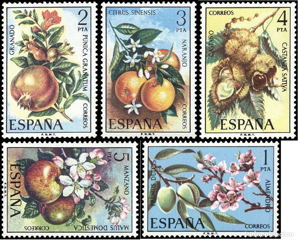 Sellos: SERIE SELLOS ESPA&Ntilde;A A&Ntilde;O 1975 FLORA USADOS EDIFIL N&ordm; 2254-58