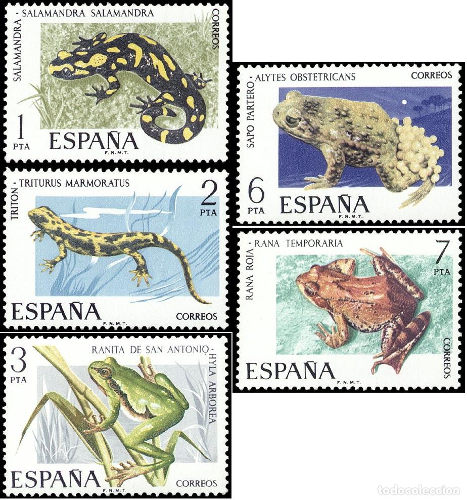 Sellos: SERIE SELLOS ESPA&Ntilde;A A&Ntilde;O 1975 FAUNA USADOS EDIFIL N&ordm; 2272-76
