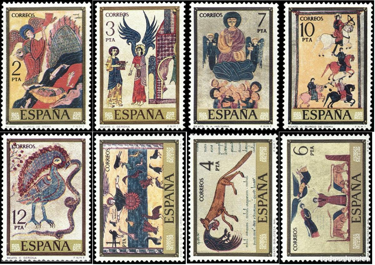 Sellos: SERIE SELLOS ESPA&Ntilde;A A&Ntilde;O 1975 CODICES USADOS EDIFIL N&ordm; 2284-91