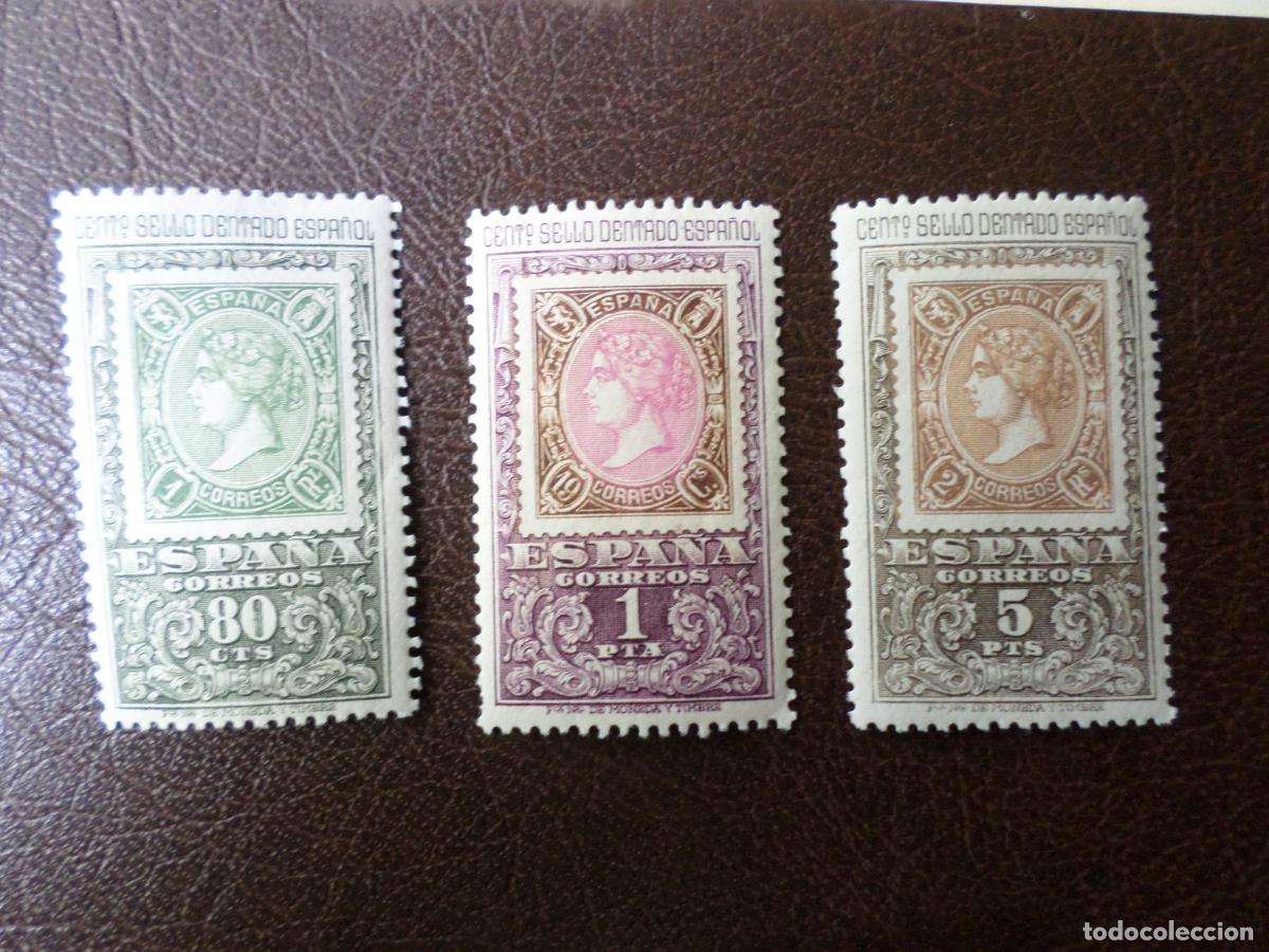 Sellos: -1965, centenario primer sello dentado, edfil 1689/91