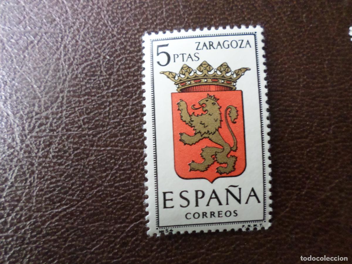 Sellos: -1966, escudo de zaragoza, edifil 1701 - Foto 1