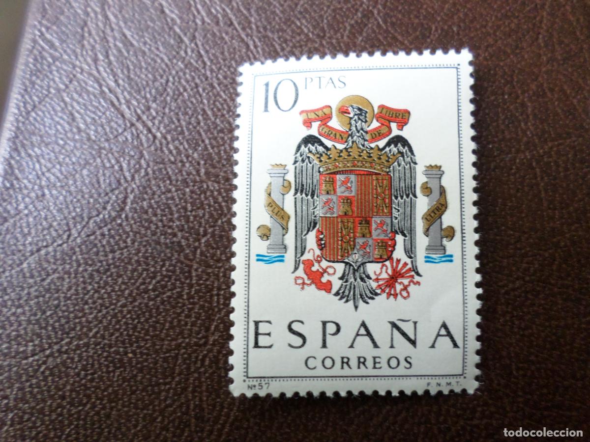 Sellos: -1966, escudo de espa&ntilde;a, edifil 1704