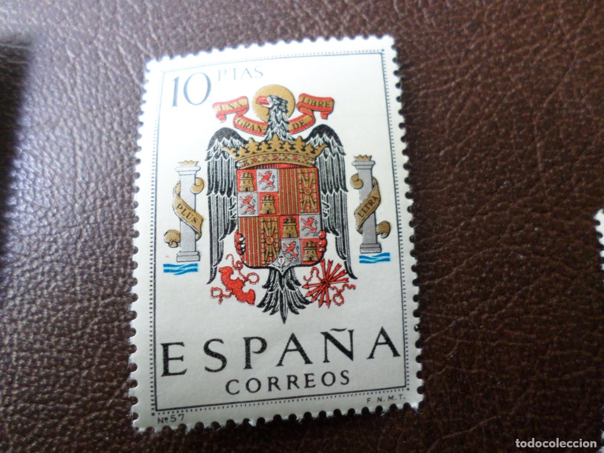 Sellos: -1966, escudo de espa&ntilde;a, edifil 1704