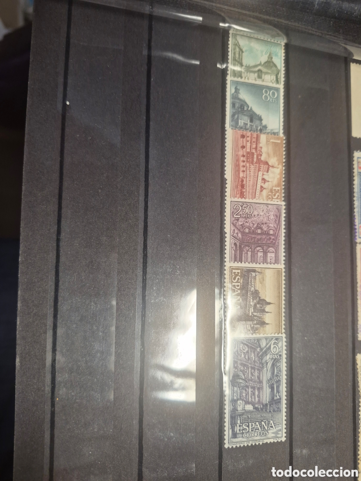 Sellos: Serie monasterio Escorial completa edifil edifil 1382/7