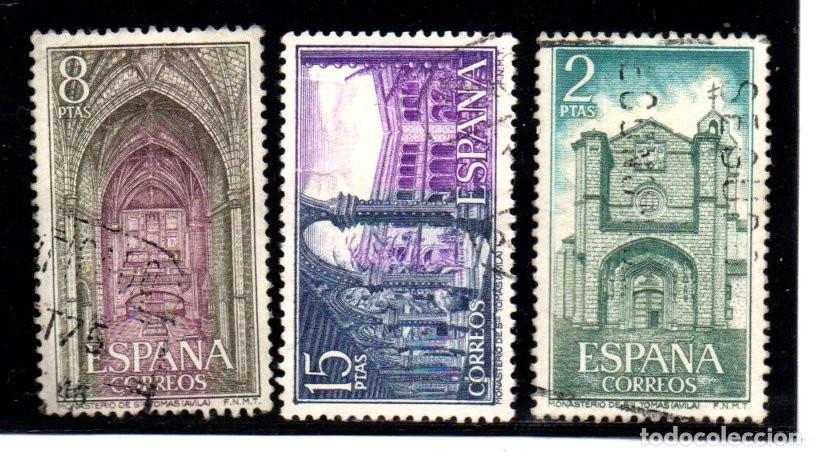 Sellos: SERIE SELLOS ESPA&Ntilde;A A&Ntilde;O 1972 MONASTERIO USADOS EDIFIL N&ordm; 2111-13