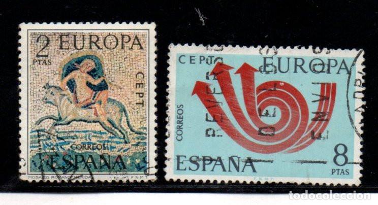 Sellos: SERIE SELLOS ESPA&Ntilde;A A&Ntilde;O 1973 EUROPA USADOS EDIFIL N&ordm; 2125-26
