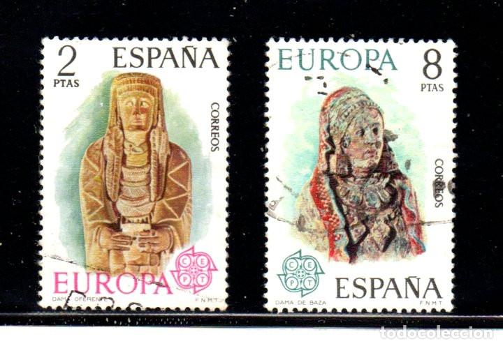 Sellos: SERIE SELLOS ESPA&Ntilde;A A&Ntilde;O 1974 EUROPA USADOS EDIFIL N&ordm; 2177-78
