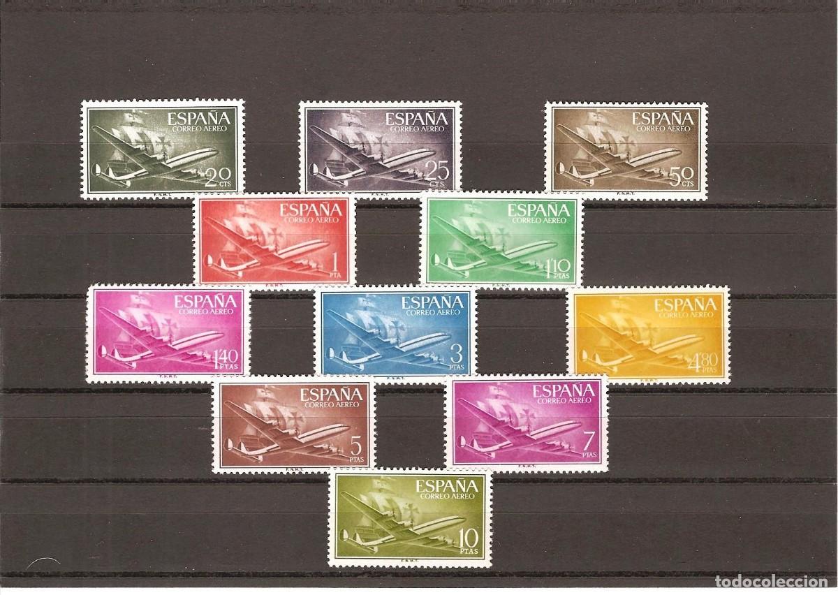 Sellos: Sellos de Espa&ntilde;a A&ntilde;os 1955/56 Carabelas y Aviones N&ordm; Edifil 1169/79