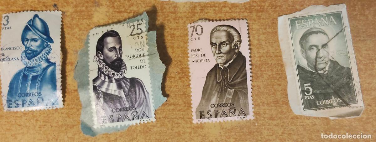 Sellos: Edifil 1678 sellos Espa&ntilde;a a&ntilde;o 1965 Forjadores de America usados - 4 unidades