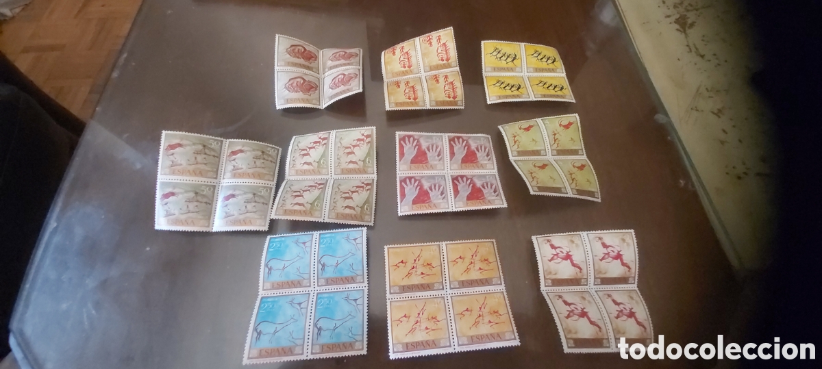 Sellos: Sellos de Espa&ntilde;a A&ntilde;o 1967 Arte Rupestre Sellos nuevos** en bloque de 4